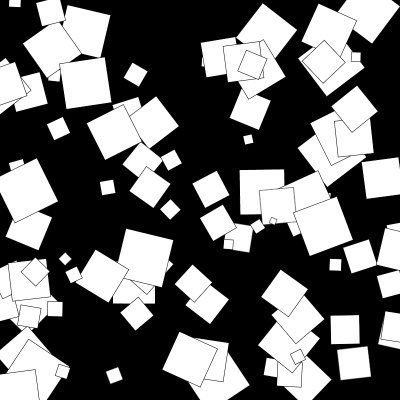 Squares on black background - OpenProcessing